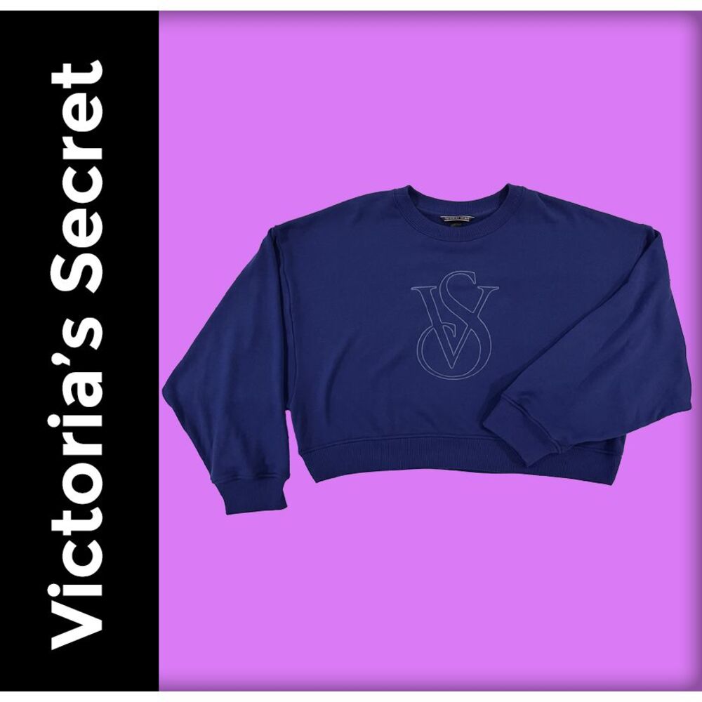 Victoria's Secret Women's XXL Cozy Lounge Sweatshirt Crewneck Purple Soft